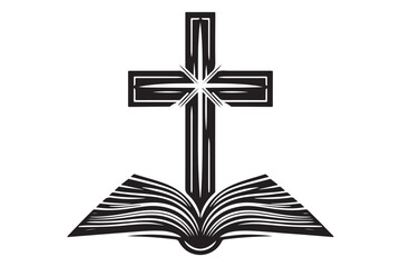 Christian cross icon 