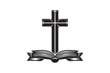 Christian cross icon 