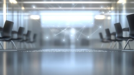 Obraz premium Modern Office Meeting with Security Solutions Concept