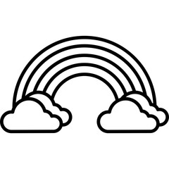 Fototapeta premium Rainbow Icon