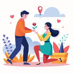 Propose Day white background