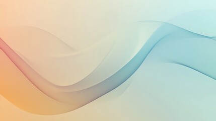 Abstract Pastel Waves Flowing Gently Across Background