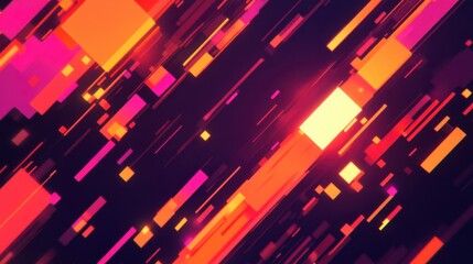 Fototapeta premium Abstract Geometric Shapes in Vibrant Colors