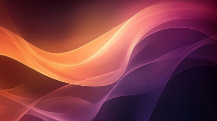 Naklejka premium Abstract Orange and Purple Wave Background Design