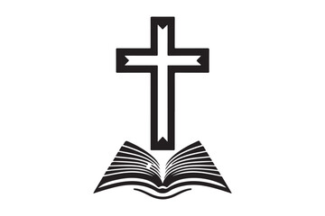 Christian cross icon 