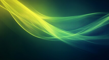 Fototapeta premium Abstract Green Yellow Wave Abstract Background Design