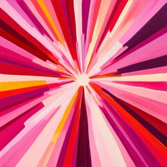 Radiant Burst of Color: Abstract Art