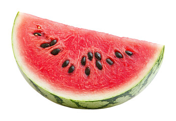 Refreshing watermelon slice kitchen counter food bright lighting close-up view summer vibes isolated on transparent background png