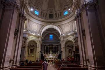 Obraz premium Castel di Sangro. The Basilica of Santa Maria Assunta