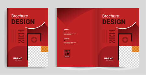 Brochure bi fold catalog design cover template layout fully editable