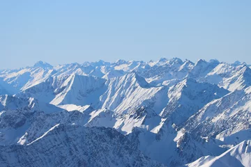 Fototapete Alps ranged viewed in winter season from Zugspitze © Catalin