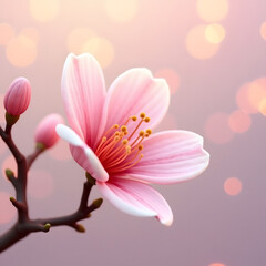 Flux_Dev_A_highly_detailed_3D_render_of_a_delicate_pink_cherry_1