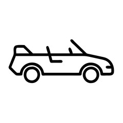 convertible car icon design