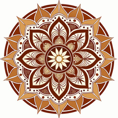 Mandala on white