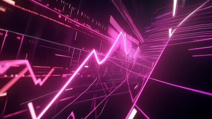 Abstract Financial Graph - Futuristic Investment Trends