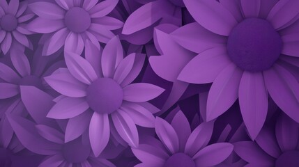 Obraz premium Stunning Purple Floral Design: A Delicate Blossom Arrangement