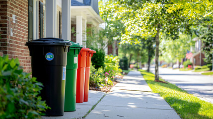 responsible waste management in suburban setting