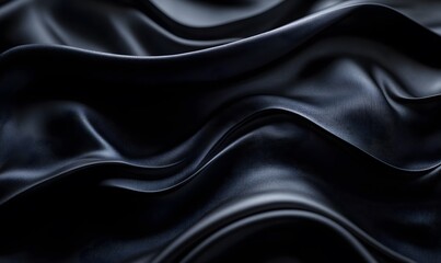 Fototapeta premium Highlight the texture of black fabric with backlighting to reveal a subtle pattern and gradient