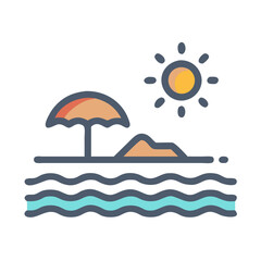beach icon design
