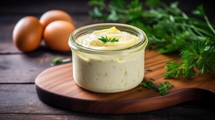 Delicious Homemade Mayo: Rustically Whipped Egg-Based Meal from Natural Kitchen - Fat & Eco Friendly