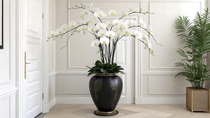 vase with flowers on the table