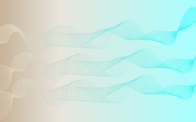 abstract Blue background with wavy lines Vector illustration web page background