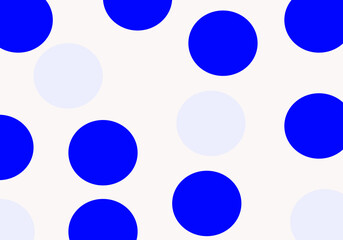 Abstract Blue and Light Blue Circles Pattern on White BackgroundThis is a clean and modern abstract pattern featuring alternating bold blue and light blue circles on a crisp white background. The desi