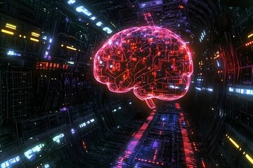 Cybernetic Brain in Digital Tunnel: AI, Technology, Neural Network
