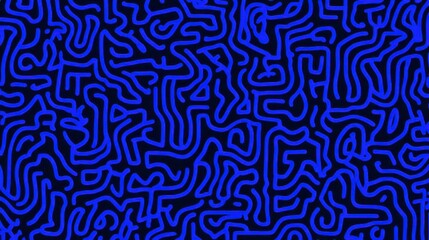 Abstract Blue Line Pattern Design
