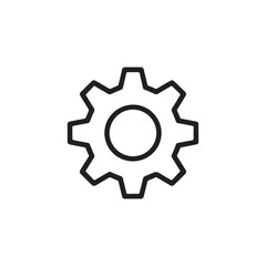 Gear Icon Vector for Settings, Engineering, and Technology Themes