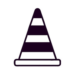 cone traffic icon design