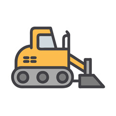 bulldozer icon design