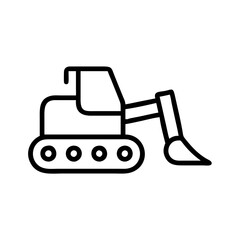 bulldozer icon design
