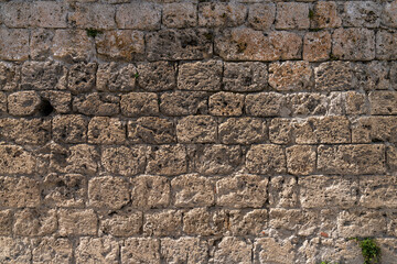 Obraz premium Mittelalterliche Mauer einer alten Festung als Hintergrund