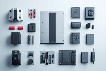 Modular security system featuring various sensor components for enhanced safety solutions