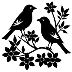 bird on a branch of tree