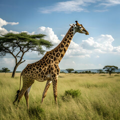 a giraffe