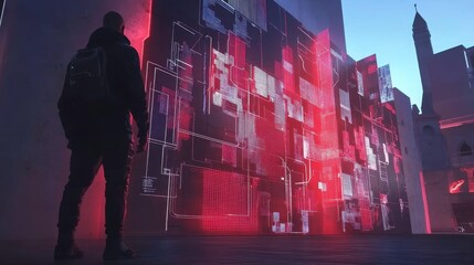 Modern Security Solutions Presentation Background