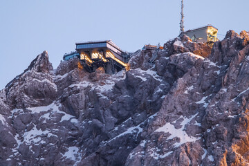 Close up photo of  Zugspitze cable car