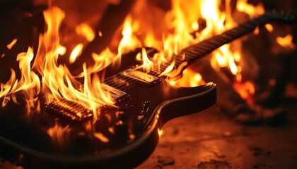 Burning Guitar in Flames: A Rock 'n' Roll Tragedy