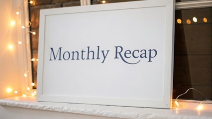 Monthly recap of events and highlights home informative content cozy atmosphere personal reflection monthly overview