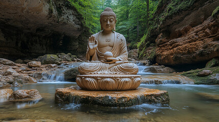 buddha statue in the garden