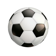 Fototapeta premium Soccer ball isolated on transparent background 