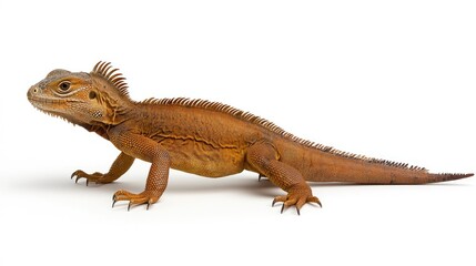 Naklejka premium Lizard exploration nature reserve wildlife photography indoor studio close-up reptile behavior