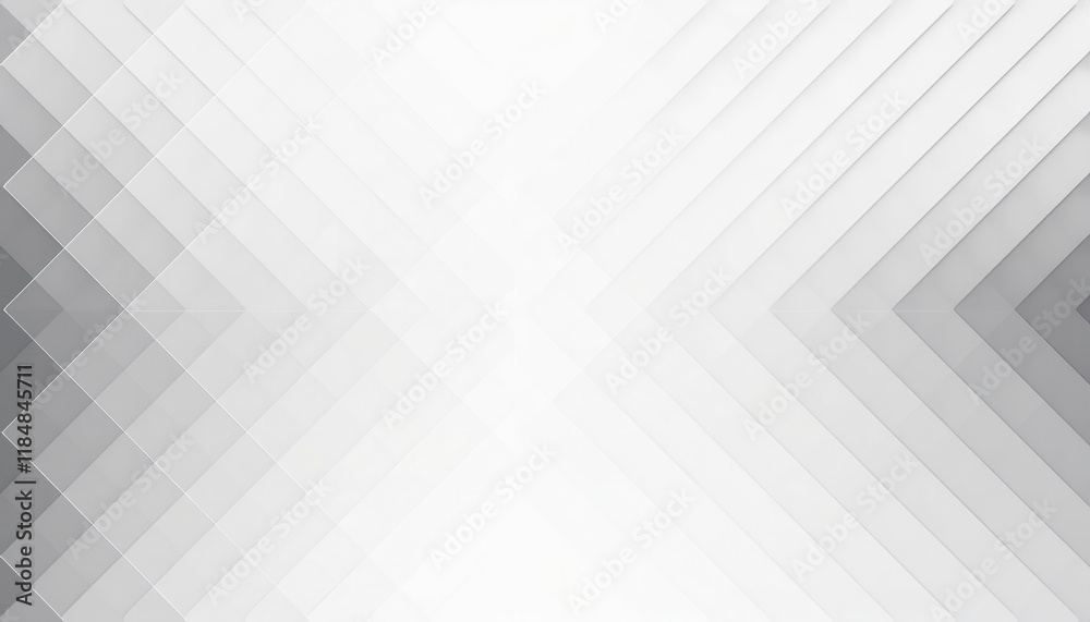 Poster diagonal abstract white and gray geometric background with layered lines for modern design projects, presentations, or minimal branding