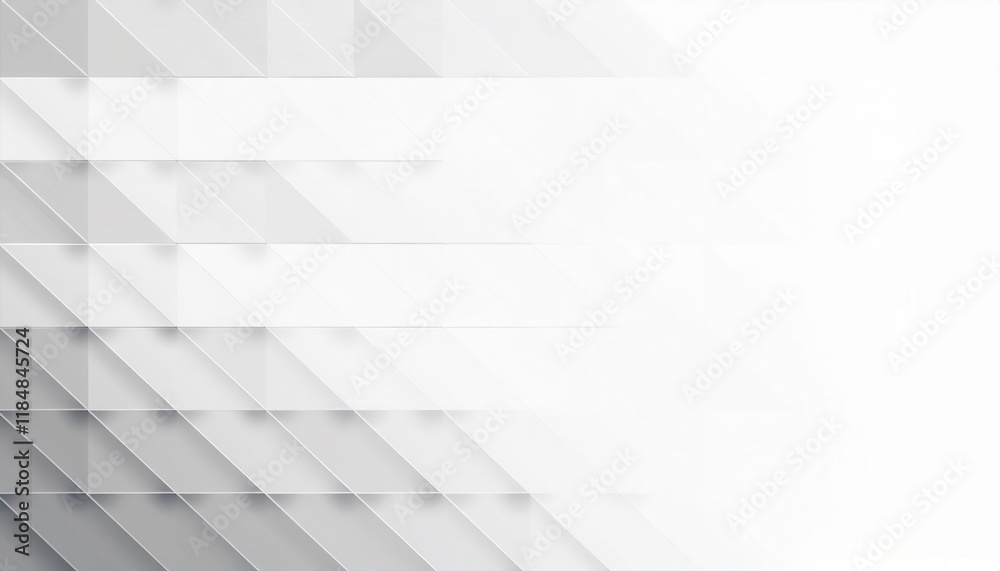 Aufkleber diagonal abstract white and gray geometric background with layered lines for modern design projects, presentations, or minimal branding