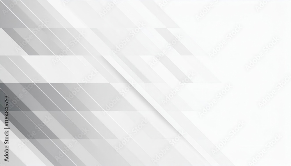 Aufkleber diagonal abstract white and gray geometric background with layered lines for modern design projects, presentations, or minimal branding