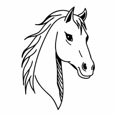 horse head silhouette
