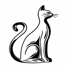 black cat silhouette