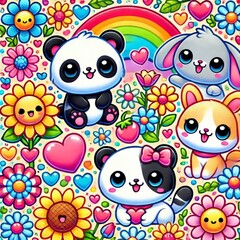 Obraz premium Des animaux mignons